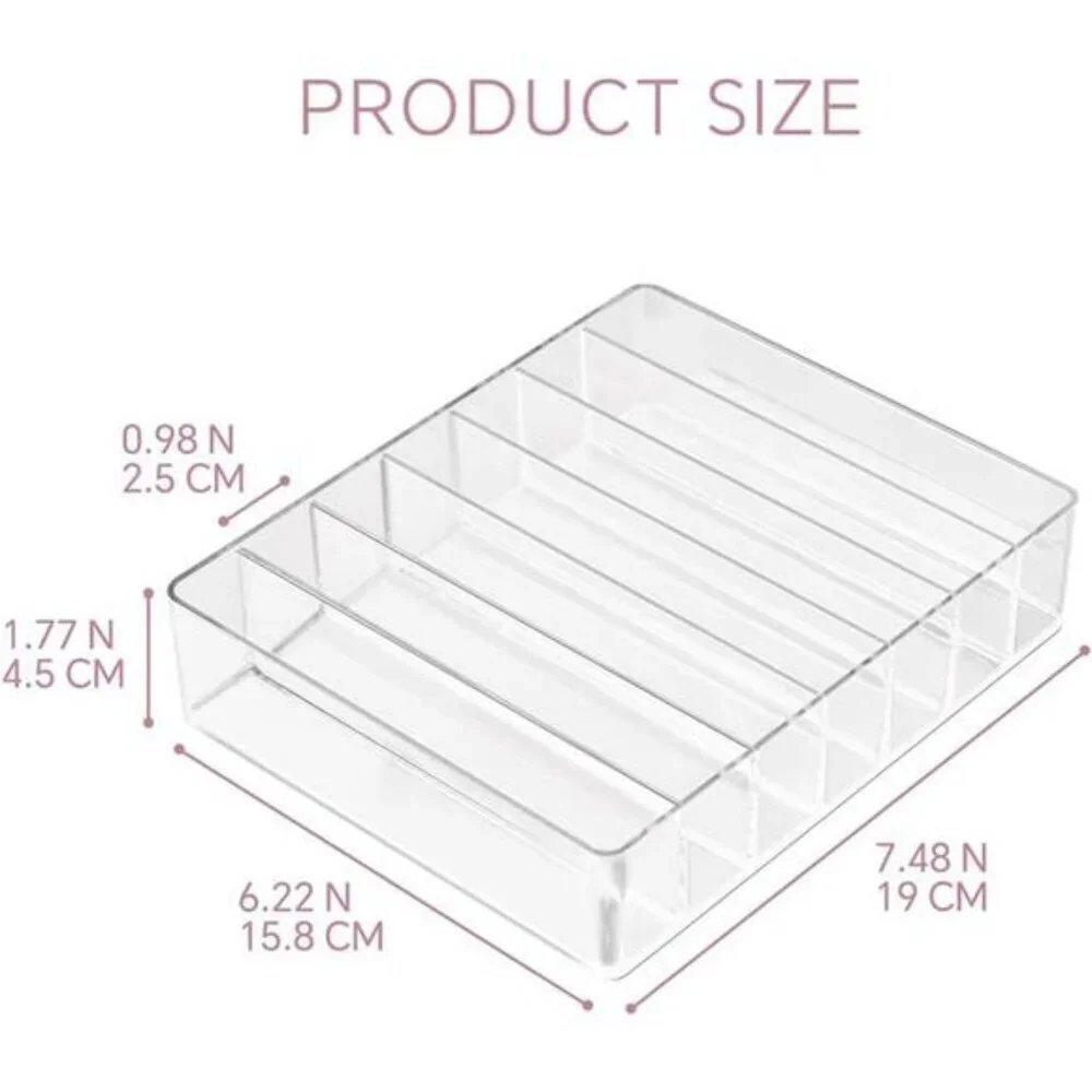 Clear Acrylic Makeup Organizer Eyeshadow Lipstick Holder Vanity Storage